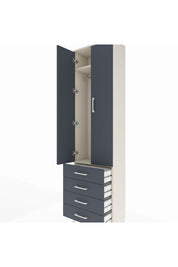 Arges Dolap 2 Raflı 4 Çekmeceli Tek Askılı 60x30x221 - S29M028V2A