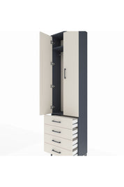 Arges Dolap 2 Raflı 4 Çekmeceli Tek Askılı 60x30x221 - S29M028V4A