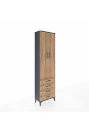Arges Dolap 2 Raflı 4 Çekmeceli Tek Askılı 60x30x221 - S29M028V6A