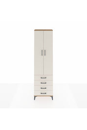 Arges Dolap 2 Raflı 4 Çekmeceli Tek Askılı 60x30x221 - S29M028V7A