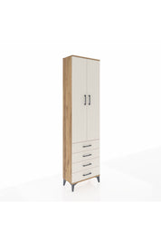 Arges Dolap 2 Raflı 4 Çekmeceli Tek Askılı 60x30x221 - S29M028V7A