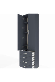 Arges Dolap 4 Raflı 4 Çekmeceli 2 Kapaklı 60x30x221 - S29M029V5A