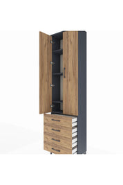Arges Dolap 4 Raflı 4 Çekmeceli 2 Kapaklı 60x30x221 - S29M029V6A