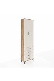 Arges Dolap 4 Raflı 4 Çekmeceli 2 Kapaklı 60x30x221 - S29M029V7A