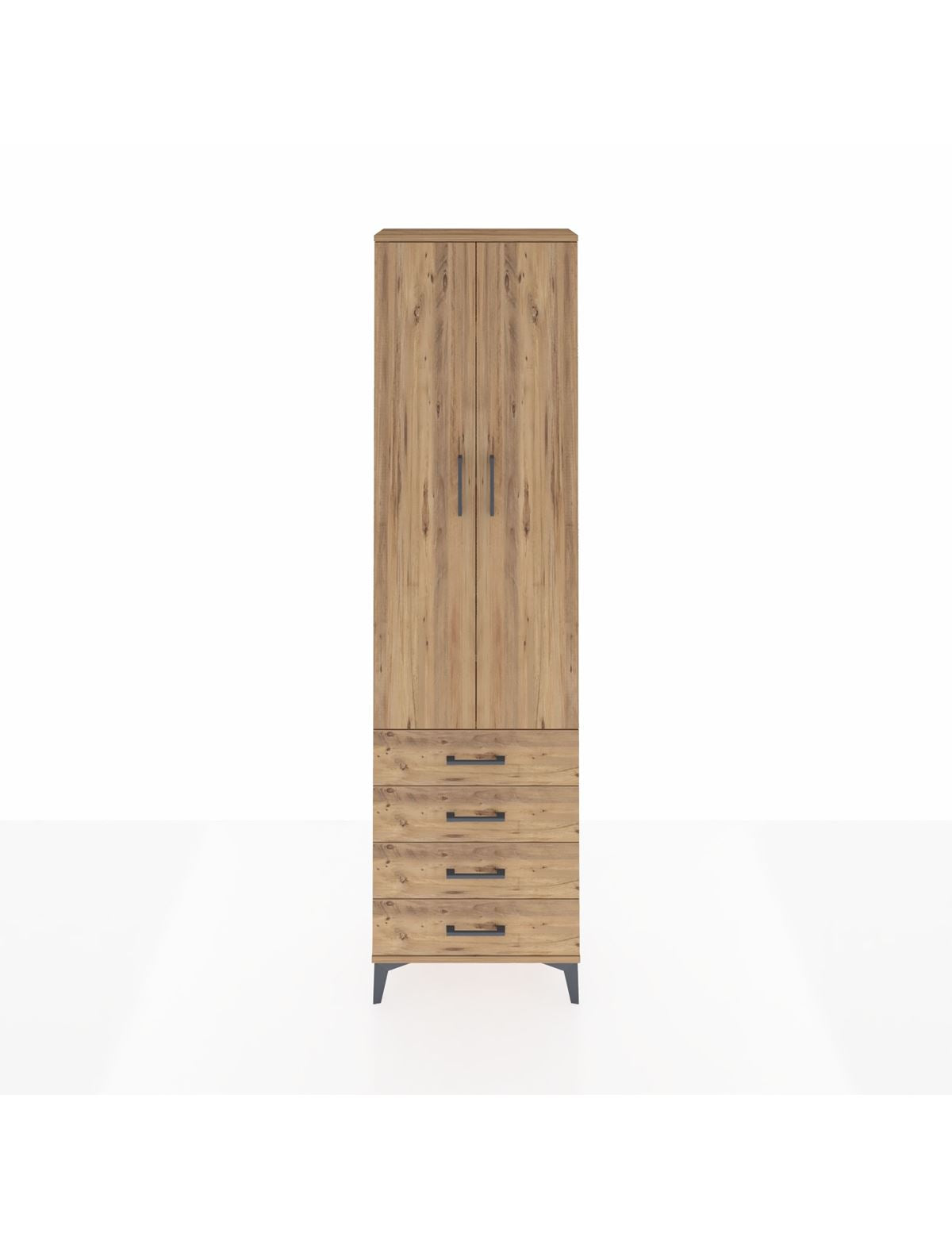 Arges Dolap 4 Raflı 4 Çekmeceli 2 Kapaklı 60x30x221 - S29M029V9A