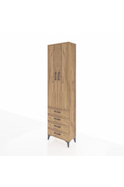 Arges Dolap 4 Raflı 4 Çekmeceli 2 Kapaklı 60x30x221 - S29M029V9A