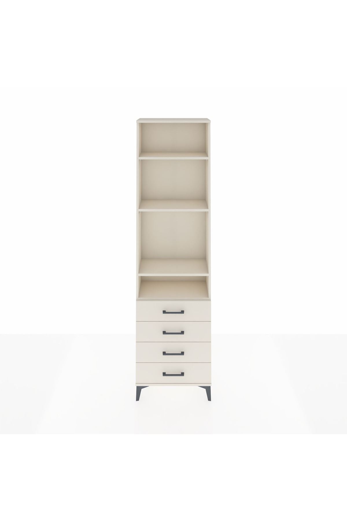 Arges Dolap 4 Raflı 4 Çekmeceli 60x30x221 - S29M030V1A
