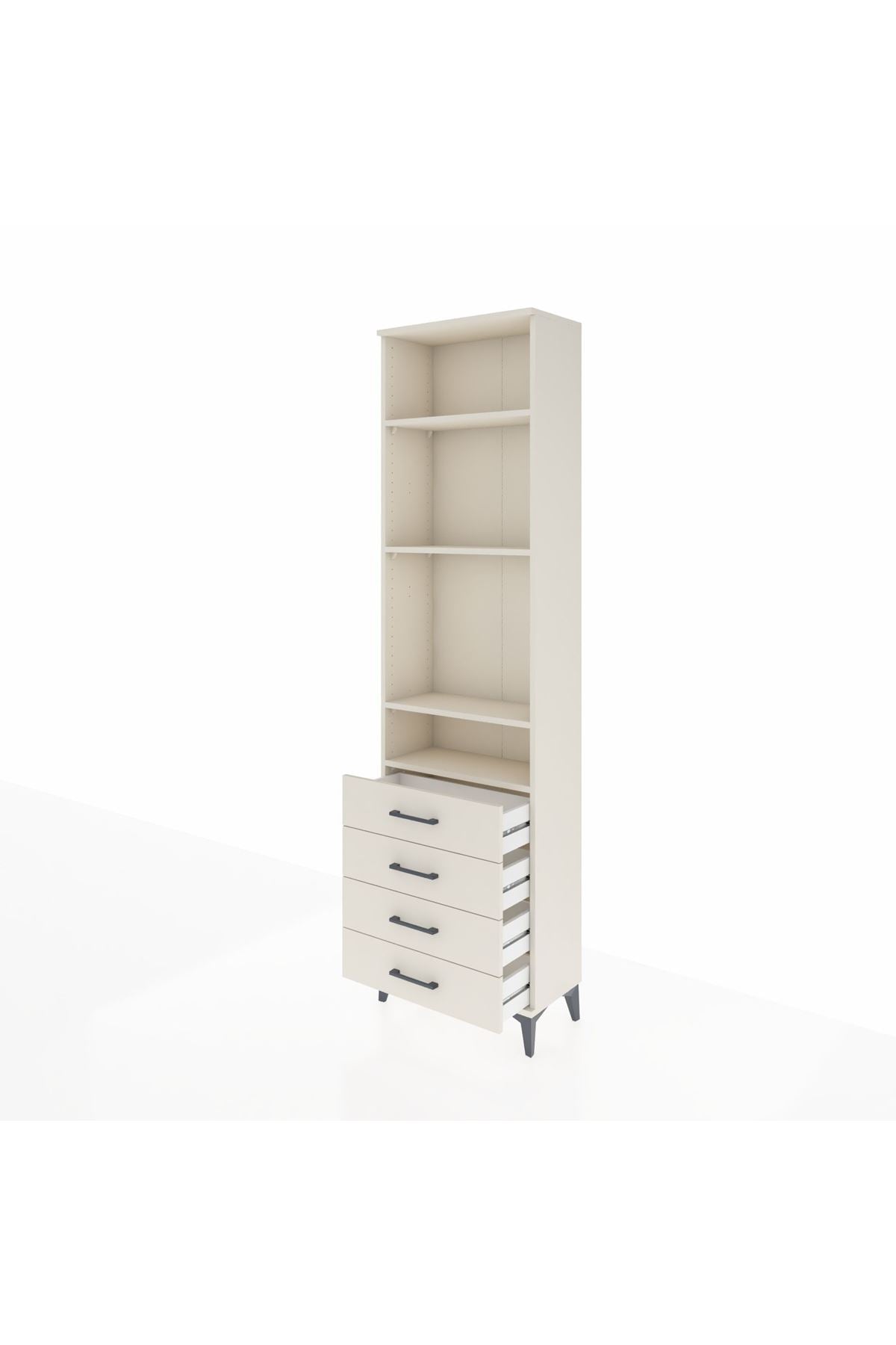 Arges Dolap 4 Raflı 4 Çekmeceli 60x30x221 - S29M030V1A