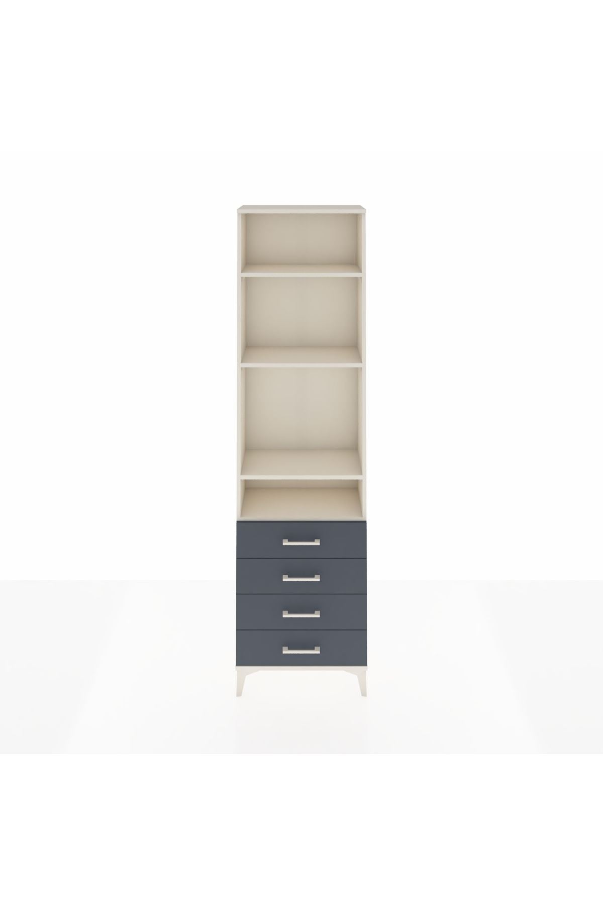 Arges Dolap 4 Raflı 4 Çekmeceli 60x30x221 - S29M030V2A
