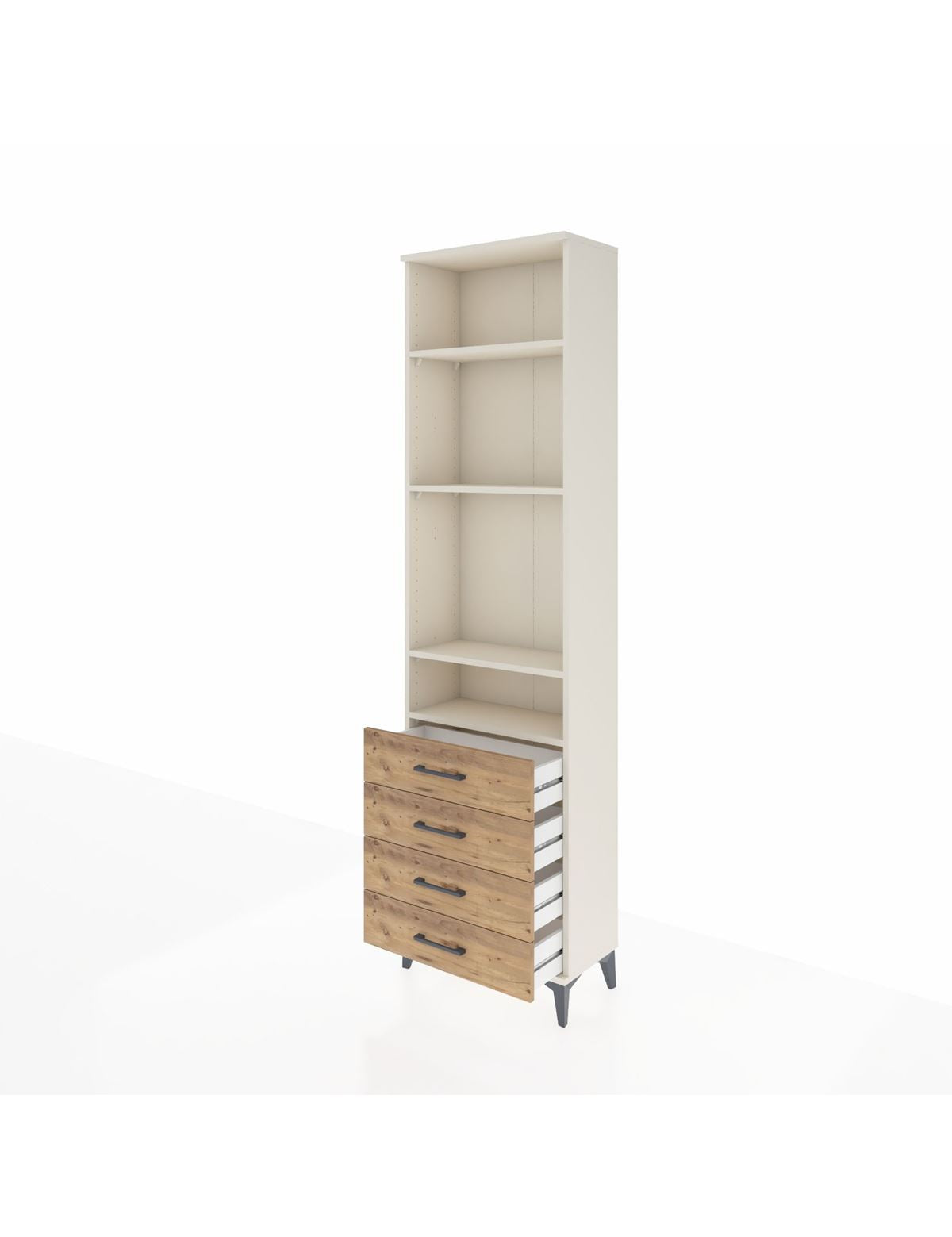 Arges Dolap 4 Raflı 4 Çekmeceli 60x30x221 - S29M030V3A