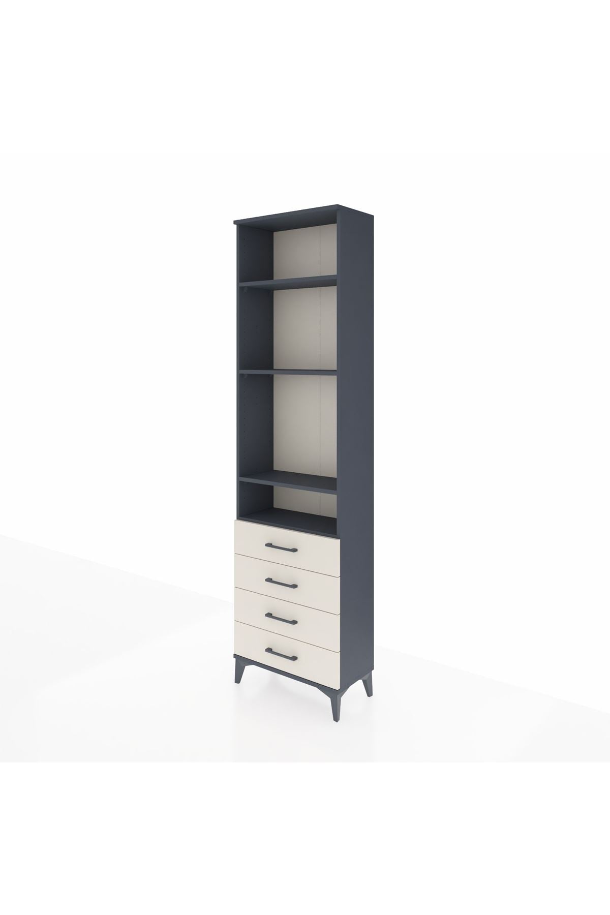 Arges Dolap 4 Raflı 4 Çekmeceli 60x30x221 - S29M030V4A