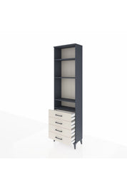 Arges Dolap 4 Raflı 4 Çekmeceli 60x30x221 - S29M030V4A