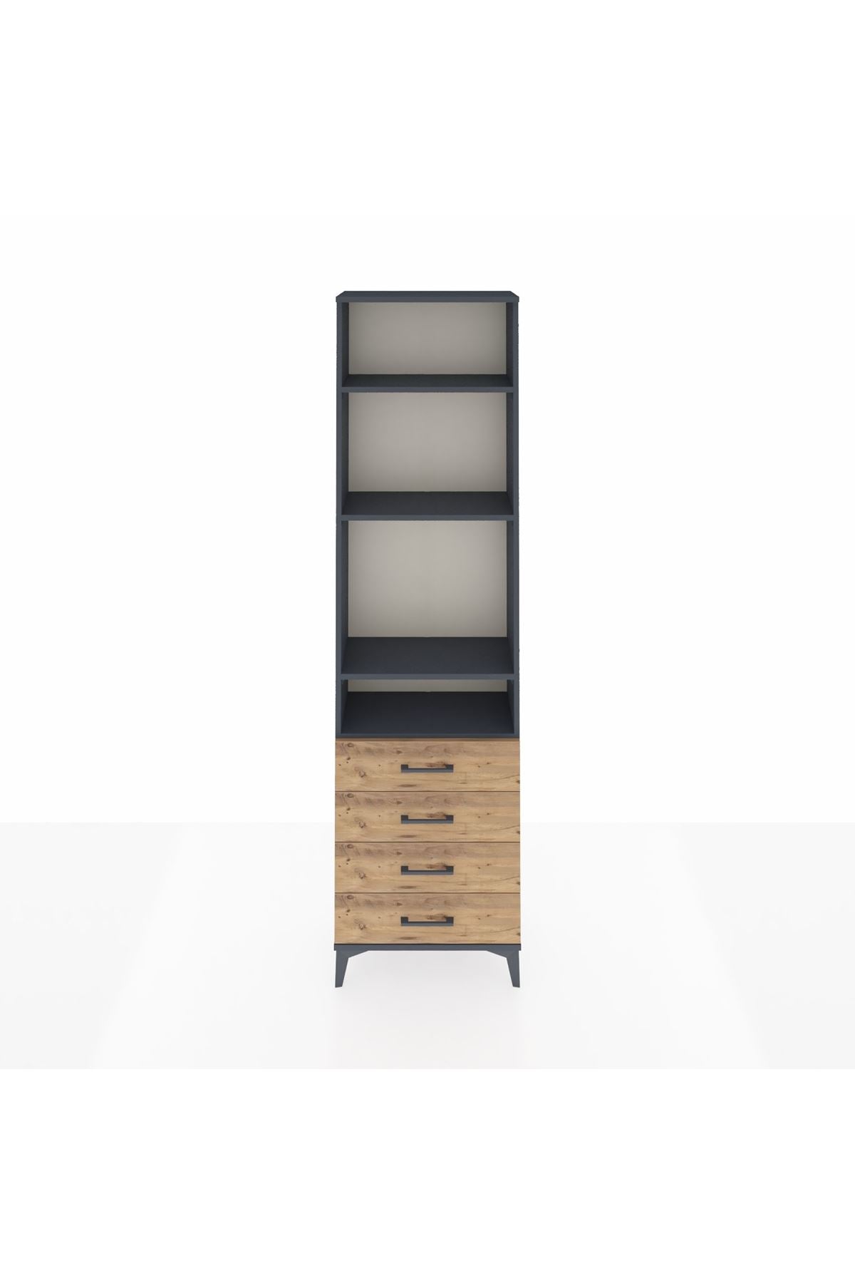 Arges Dolap 4 Raflı 4 Çekmeceli 60x30x221 - S29M030V6A