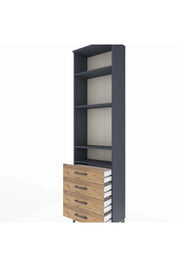 Arges Dolap 4 Raflı 4 Çekmeceli 60x30x221 - S29M030V6A