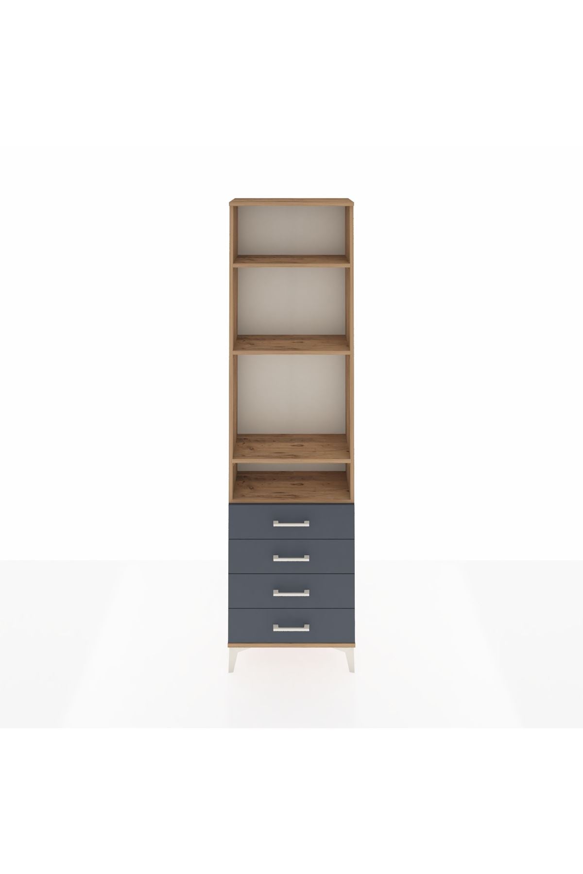 Arges Dolap 4 Raflı 4 Çekmeceli 60x30x221 - S29M030V8A