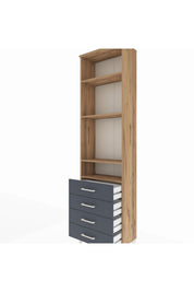 Arges Dolap 4 Raflı 4 Çekmeceli 60x30x221 - S29M030V8A