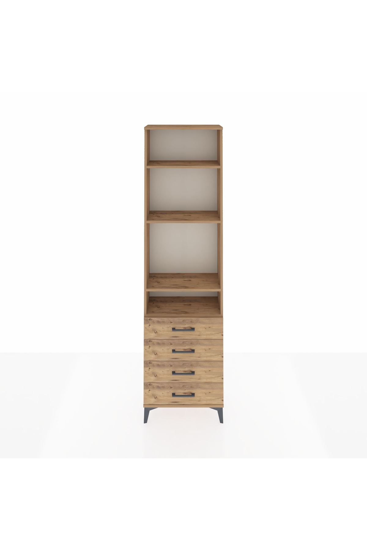 Arges Dolap 4 Raflı 4 Çekmeceli 60x30x221 - S29M030V9A