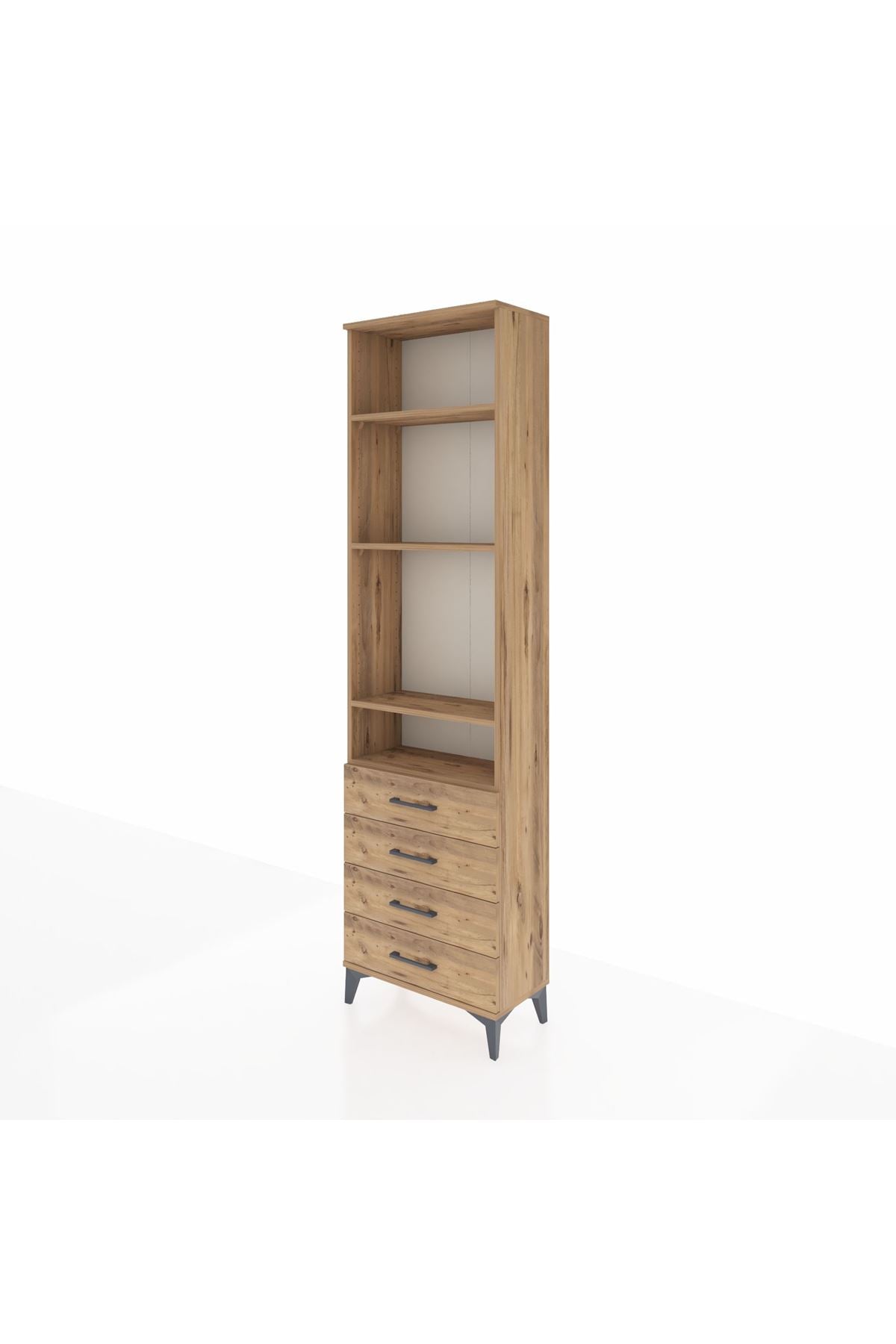 Arges Dolap 4 Raflı 4 Çekmeceli 60x30x221 - S29M030V9A