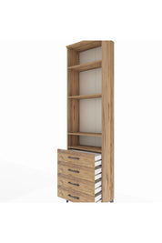 Arges Dolap 4 Raflı 4 Çekmeceli 60x30x221 - S29M030V9A