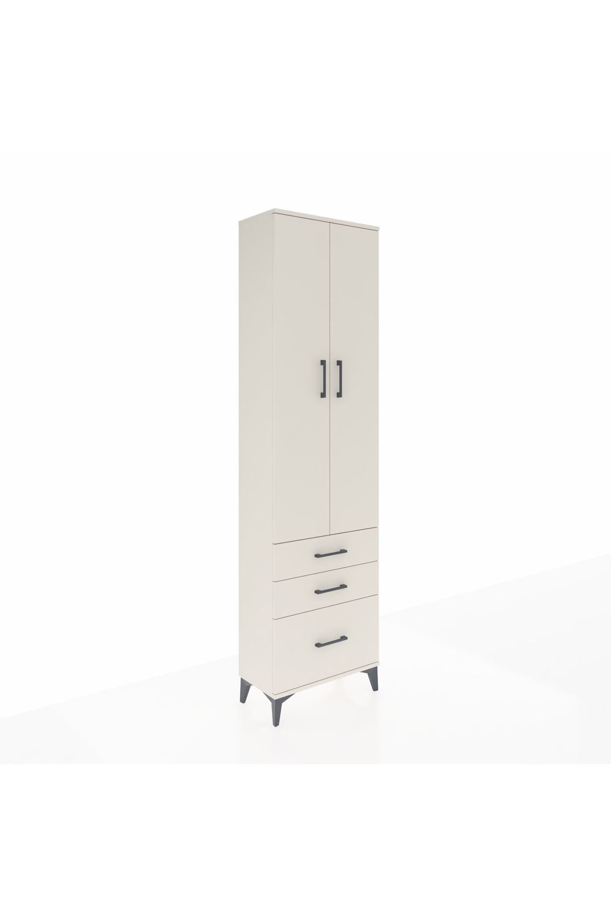 Arges Dolap 2 Raflı 3 Çekmeceli Tek Askılı 60x30x221 - S29M031V1A