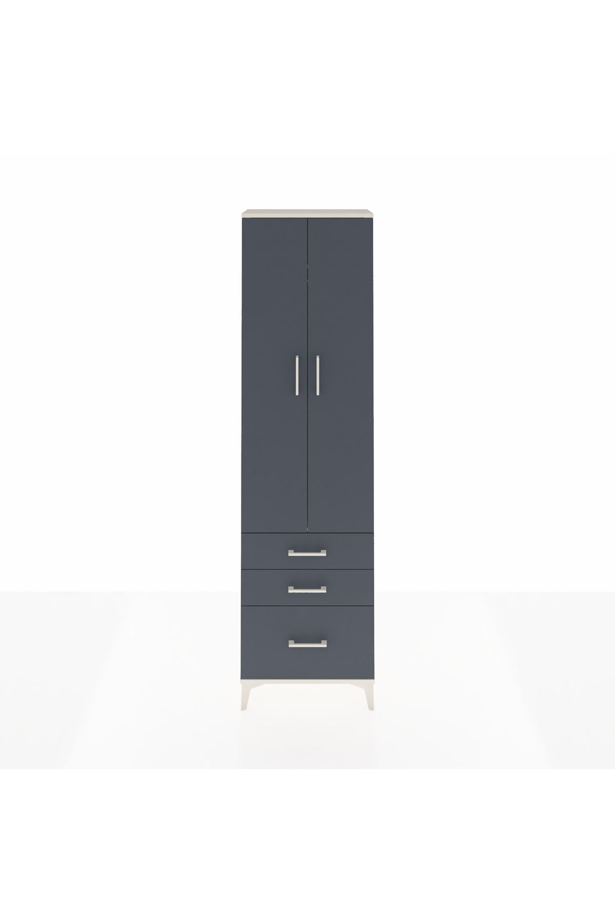 Arges Dolap 2 Raflı 3 Çekmeceli Tek Askılı 60x30x221 - S29M031V2A
