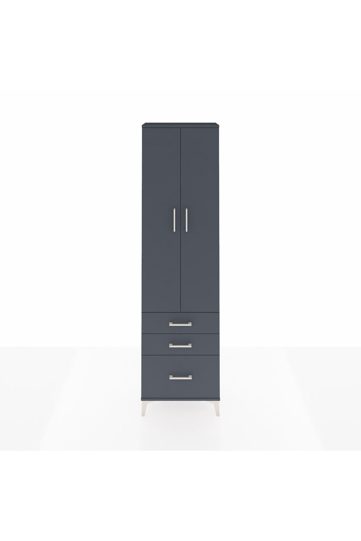 Arges Dolap 2 Raflı 3 Çekmeceli Tek Askılı 60x30x221 - S29M031V5A