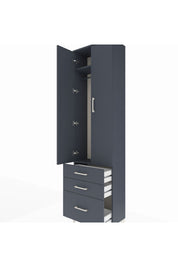 Arges Dolap 2 Raflı 3 Çekmeceli Tek Askılı 60x30x221 - S29M031V5A
