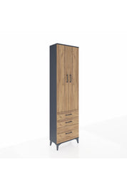 Arges Dolap 2 Raflı 3 Çekmeceli Tek Askılı 60x30x221 - S29M031V6A