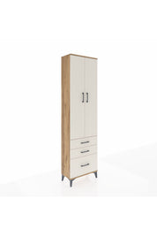 Arges Dolap 2 Raflı 3 Çekmeceli Tek Askılı 60x30x221 - S29M031V7A