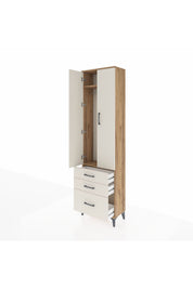 Arges Dolap 2 Raflı 3 Çekmeceli Tek Askılı 60x30x221 - S29M031V7A