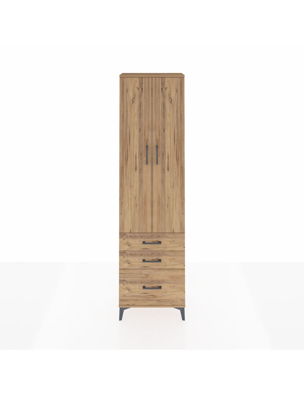 Arges Dolap 2 Raflı 3 Çekmeceli Tek Askılı 60x30x221 - S29M031V9A
