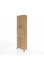Arges Dolap 2 Raflı 3 Çekmeceli Tek Askılı 60x30x221 - S29M031V9A