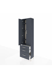 Arges Dolap 4 Raflı 3 Çekmeceli 2 Kapaklı 60x30x221 - S29M032V5A