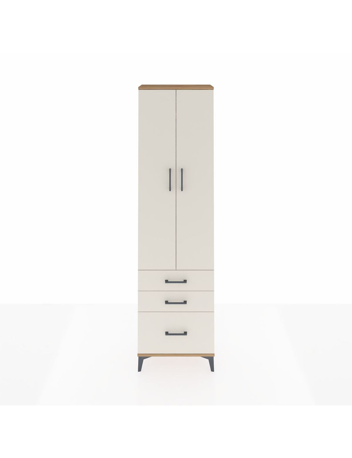 Arges Dolap 4 Raflı 3 Çekmeceli 2 Kapaklı 60x30x221 - S29M032V7A