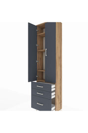 Arges Dolap 4 Raflı 3 Çekmeceli 2 Kapaklı 60x30x221 - S29M032V8A