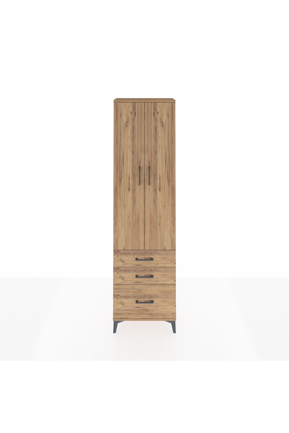 Arges Dolap 4 Raflı 3 Çekmeceli 2 Kapaklı 60x30x221 - S29M032V9A