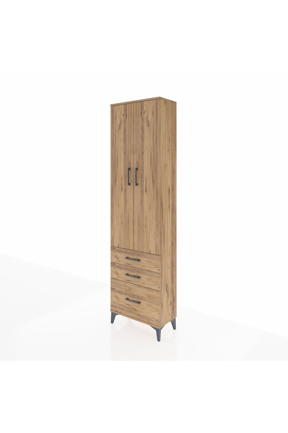 Arges Dolap 4 Raflı 3 Çekmeceli 2 Kapaklı 60x30x221 - S29M032V9A