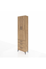 Arges Dolap 4 Raflı 3 Çekmeceli 2 Kapaklı 60x30x221 - S29M032V9A
