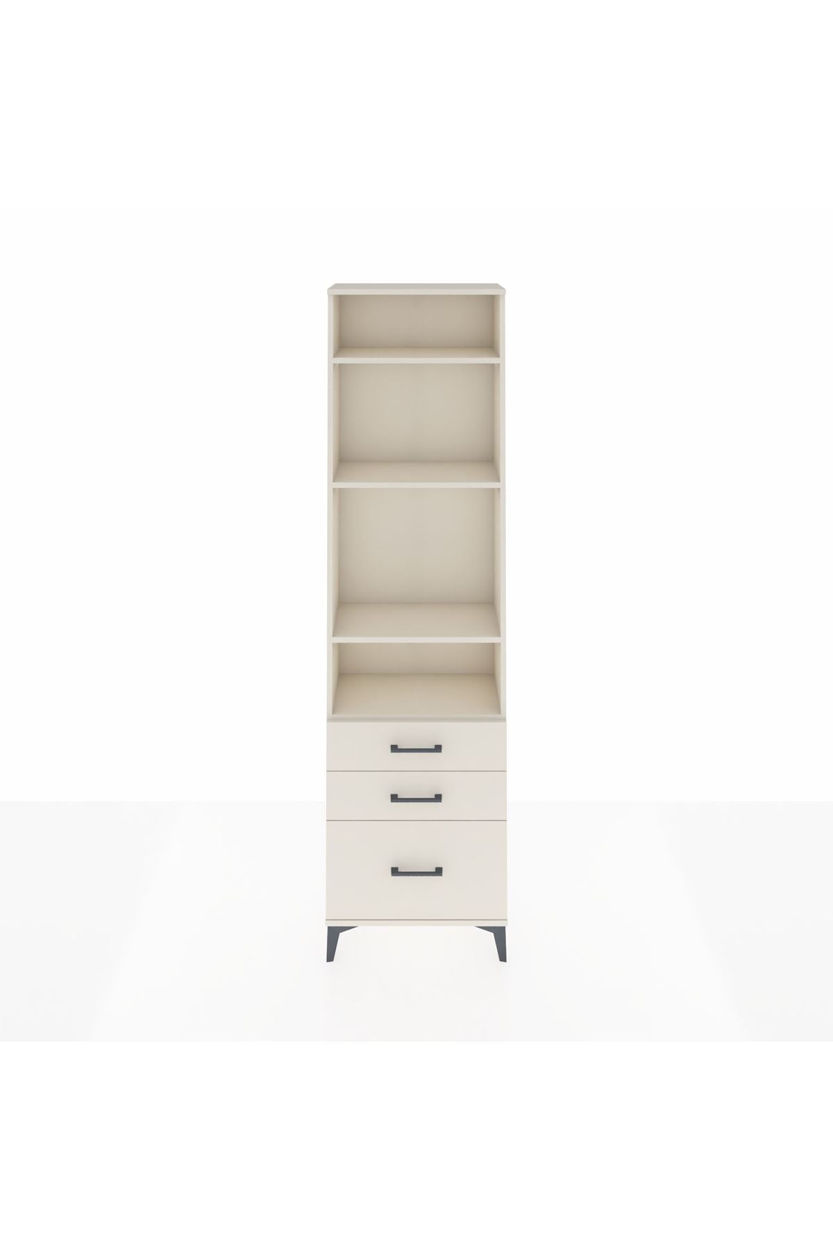 Arges Dolap 4 Raflı 3 Çekmeceli 60x30x221 - S29M033V1A