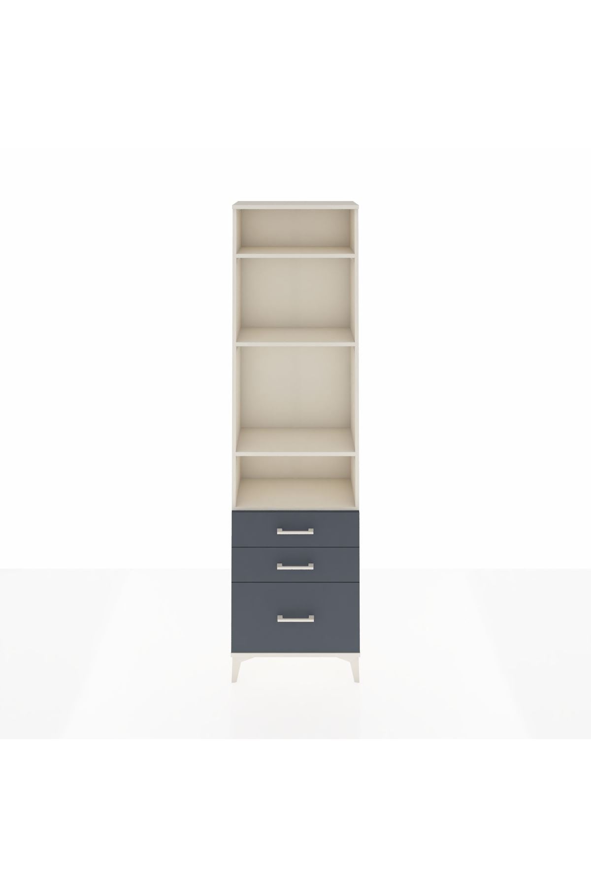 Arges Dolap 4 Raflı 3 Çekmeceli 60x30x221 - S29M033V2A