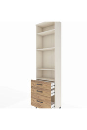Arges Dolap 4 Raflı 3 Çekmeceli 60x30x221 - S29M033V3A