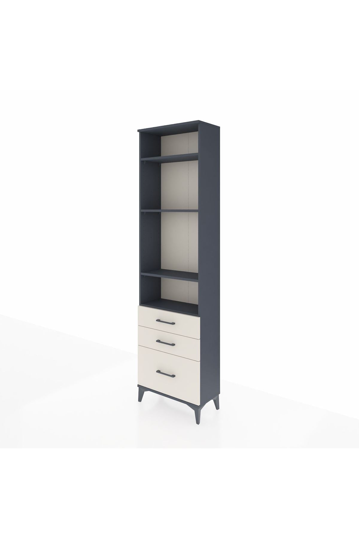 Arges Dolap 4 Raflı 3 Çekmeceli 60x30x221 - S29M033V4A
