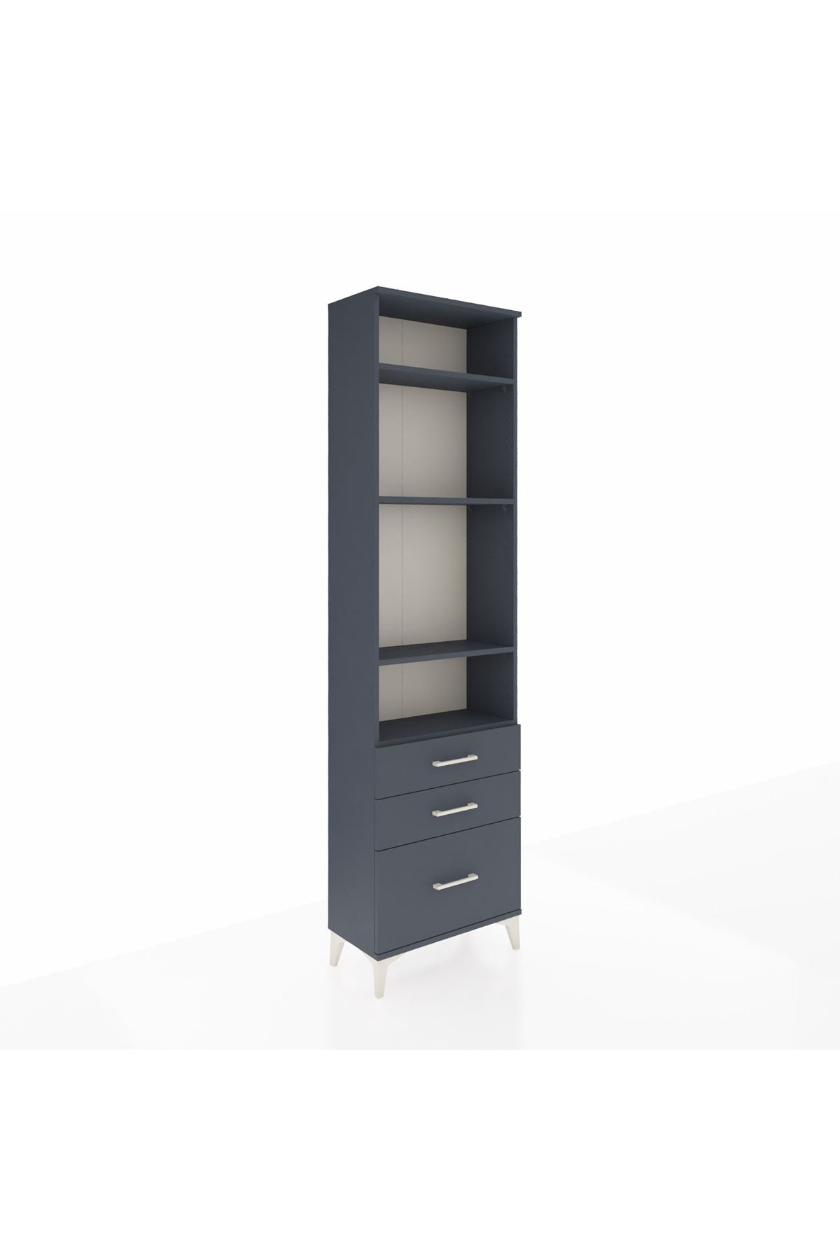 Arges Dolap 4 Raflı 3 Çekmeceli 60x30x221 - S29M033V5A
