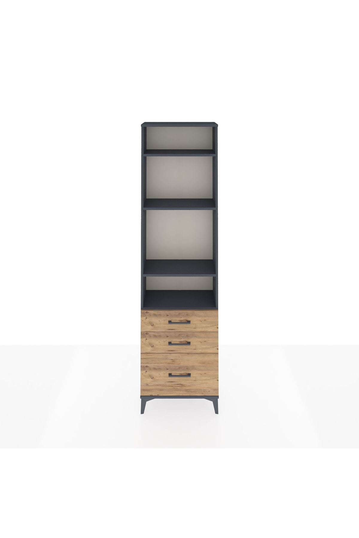 Arges Dolap 4 Raflı 3 Çekmeceli 60x30x221 - S29M033V6A