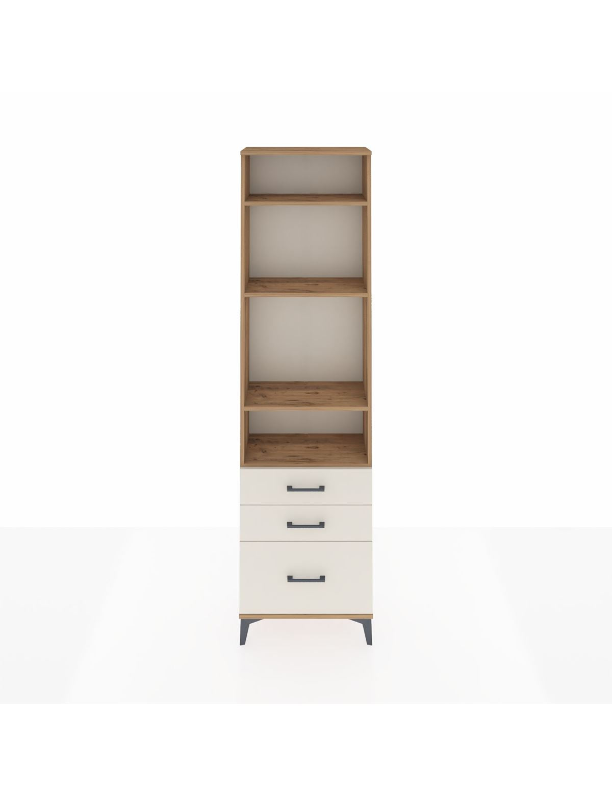Arges Dolap 4 Raflı 3 Çekmeceli 60x30x221 - S29M033V7A
