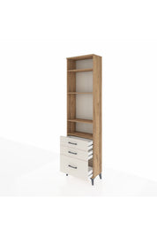Arges Dolap 4 Raflı 3 Çekmeceli 60x30x221 - S29M033V7A