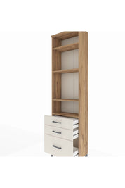 Arges Dolap 4 Raflı 3 Çekmeceli 60x30x221 - S29M033V7A