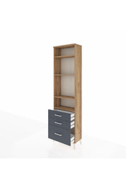 Arges Dolap 4 Raflı 3 Çekmeceli 60x30x221 - S29M033V8A