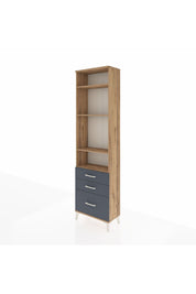Arges Dolap 4 Raflı 3 Çekmeceli 60x30x221 - S29M033V8A