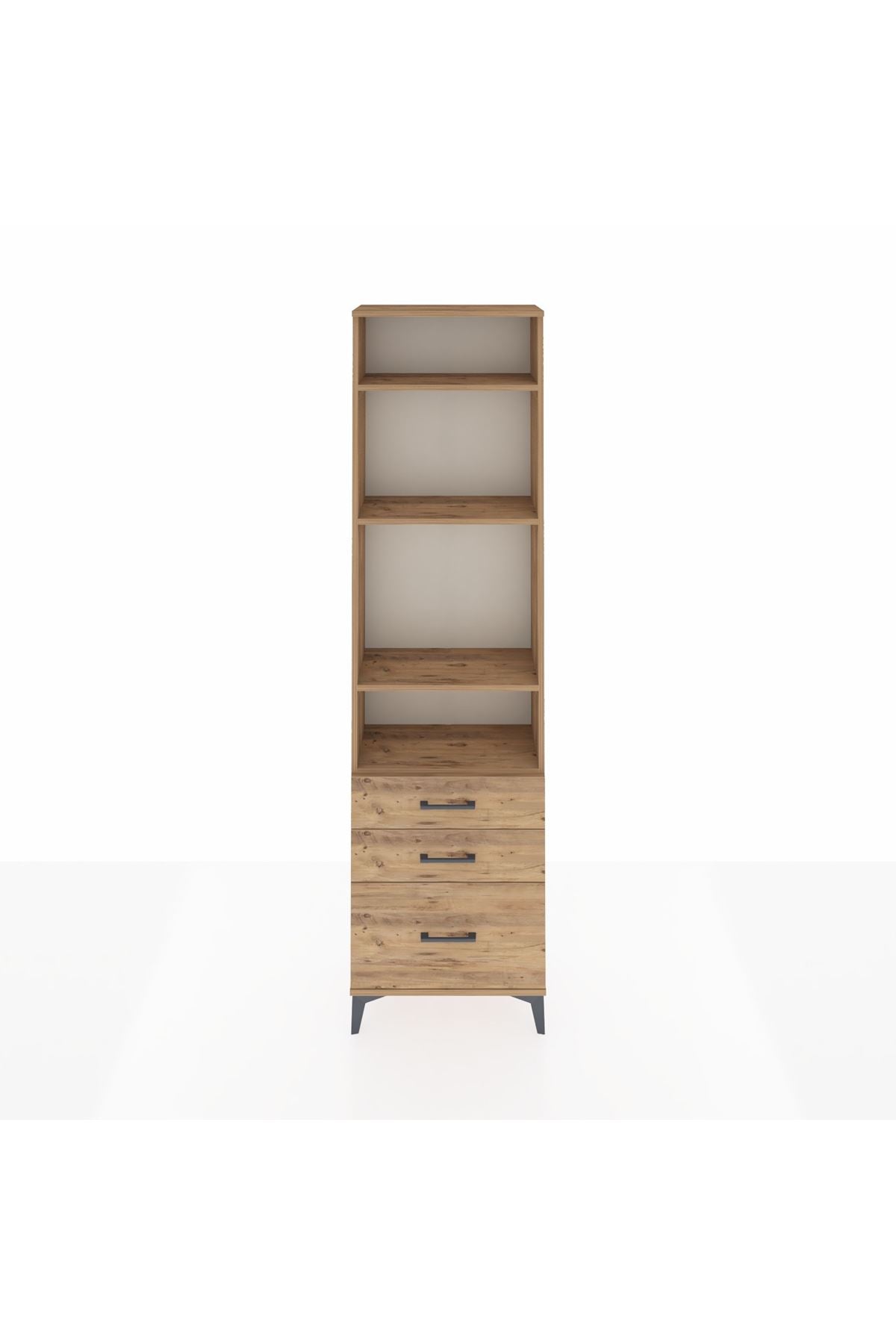 Arges Dolap 4 Raflı 3 Çekmeceli 60x30x221 - S29M033V9A